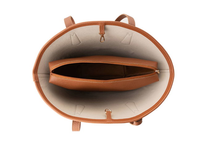 Lucky Bees Bolsa Tote Color Tan Lucky Bees Bolsa Tote Color Tan